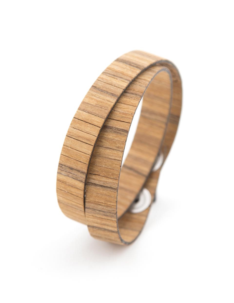 Bracelet in American Cherry wood, Twin - Paul Cortese